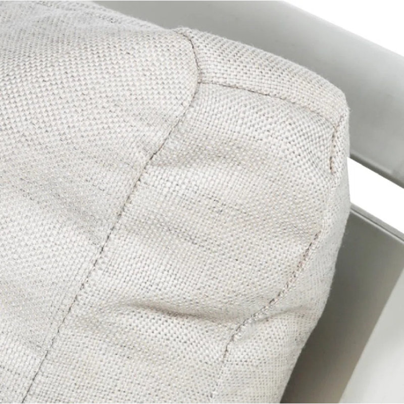 Avondale Aluminum Sofa - Chalk, No Welt, Indigo Velvet, Chalk