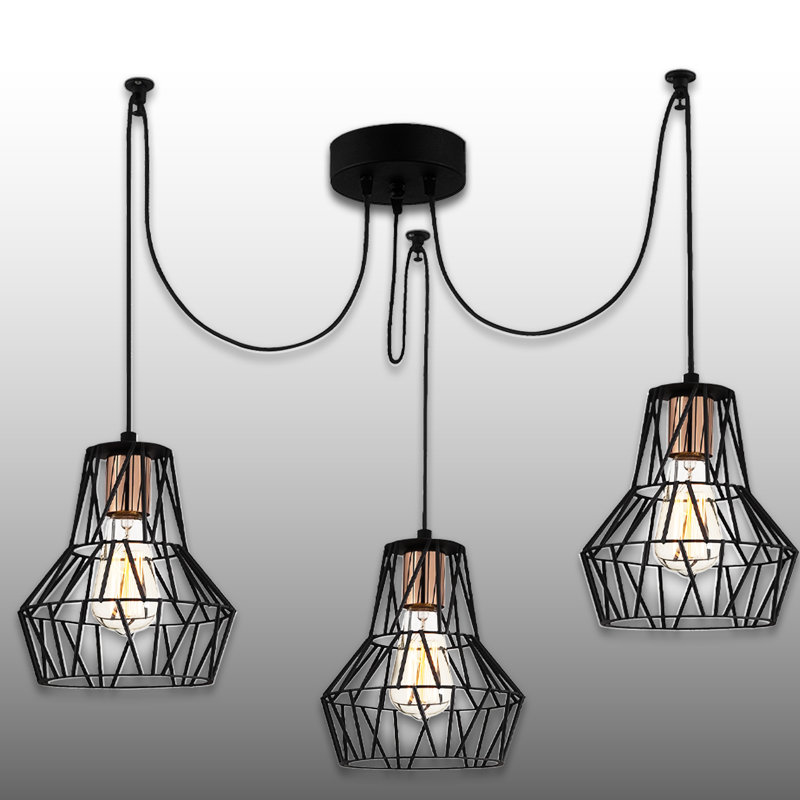 Lustre 3 lumières à hauteur réglable