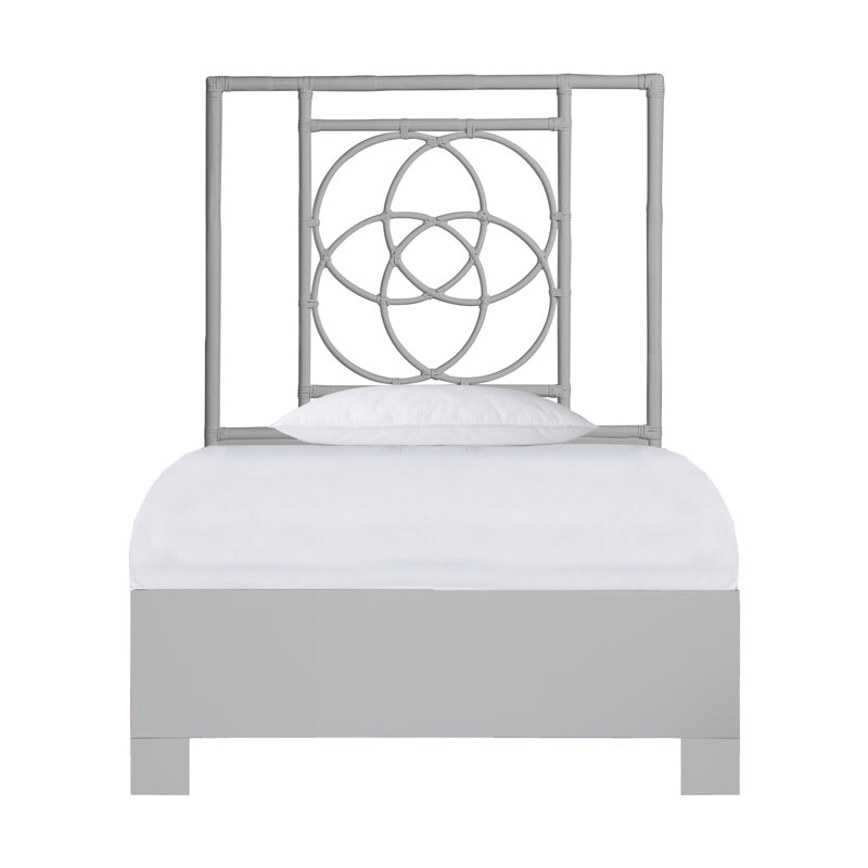 Emilia Standard Bed, Twin XL, Light Gray