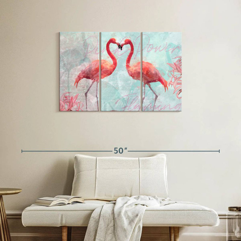 Brampt Flamingo Power, 24" H x 38" W