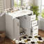 Ensemble de meuble-lavabo 36 po avec lavabo en céramique, armoire de rangement en bois massif, ensemble de meuble-lavabo autoportant avec 3 tiroirs et portes à fermeture douce-129052512