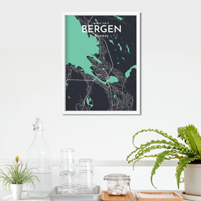 Bergen City Map, impression