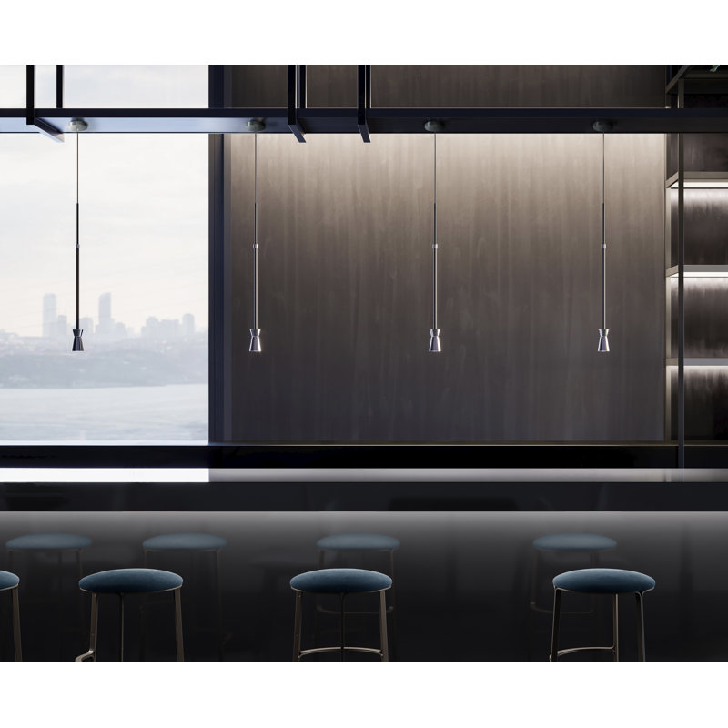 G+T Suspension Lamp, Polished Nickel