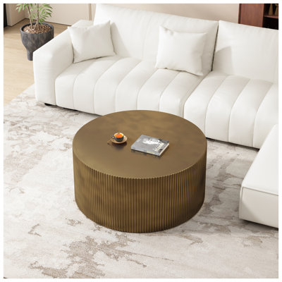 Table basse à rayures Minimalist Wave