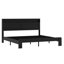 Structure de lit plateforme en bois avec tête de lit à DEL avec rangement et 2 USB, grand rangement sous le lit-2033660306