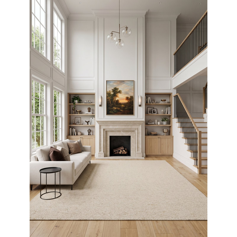 Manali Area Rug in Off White, Rectangle 8' x 10'