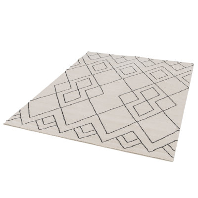 Geometric Shag Area Rug