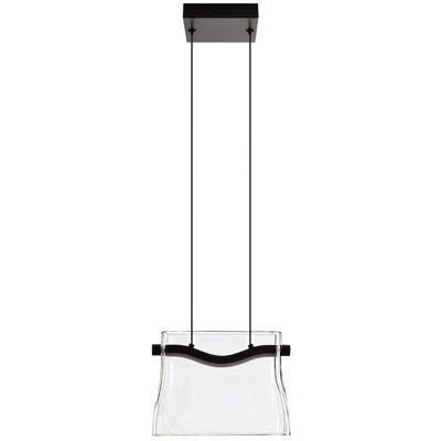 Led Adjustable Pendant Light - Clear Glass, Sloped/vaulted Ceiling Compatible For Kitchen Island & Dining Room