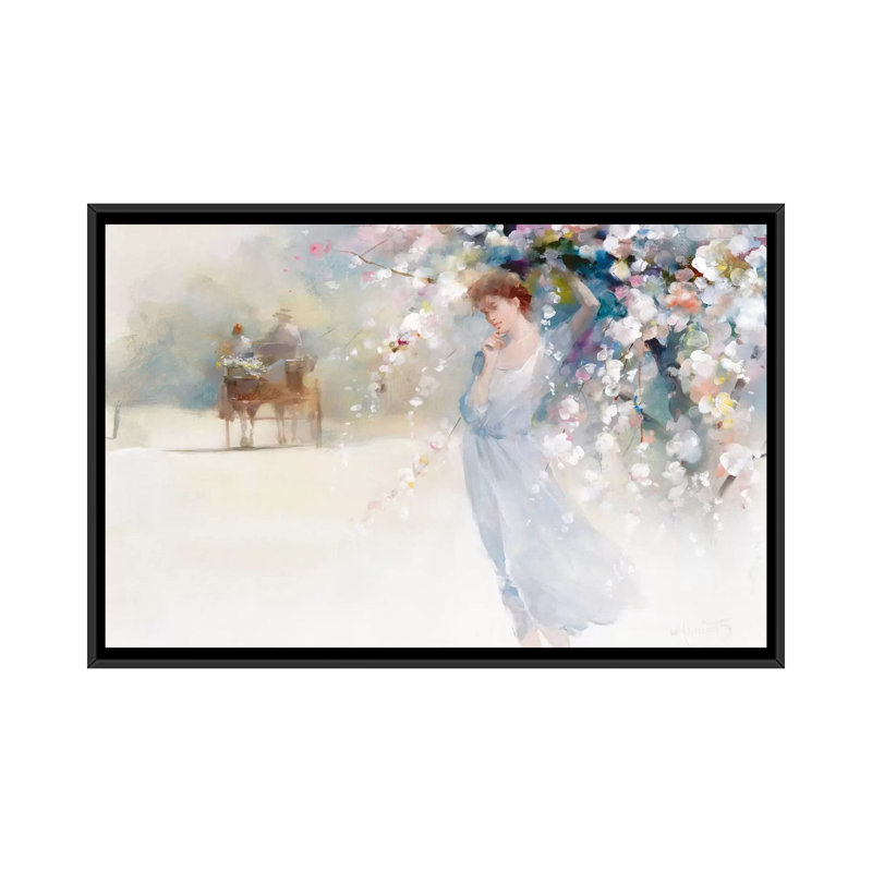 «Goodbye» par willem haenraets - impression sur toile tendue, H 18 po x l 26 po x P 1,5 po, Toile avec cadre noir