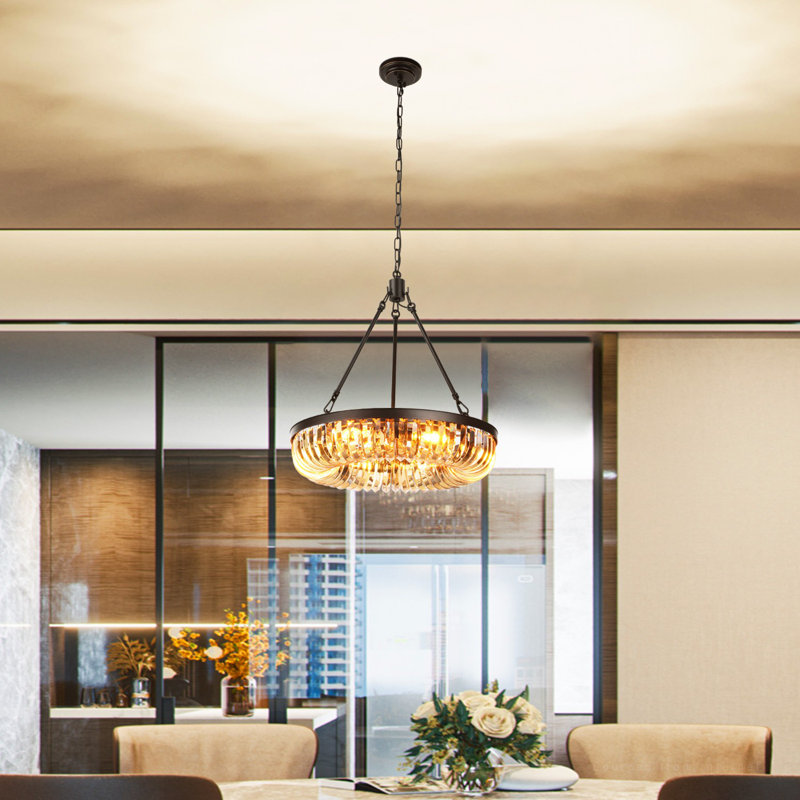 Lustre en cristal 6 lumières