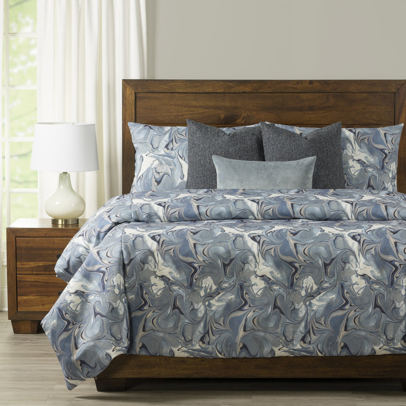Ensemble de housse de couette et insert Wanderlust, Cal. Housse de couette pour très grand lit et ins, Bleu foncé