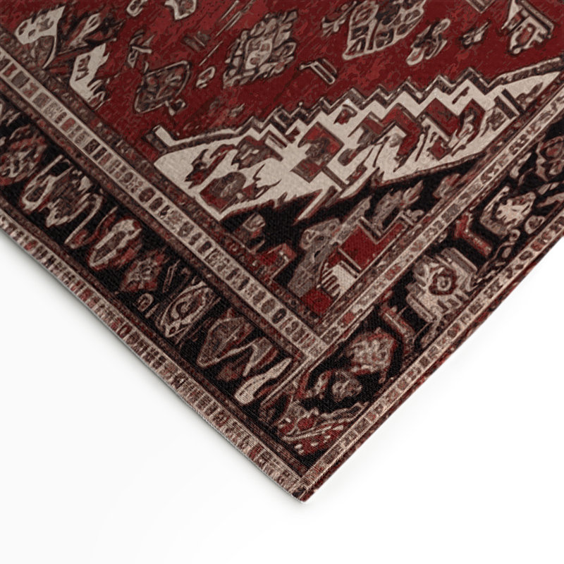 Tapis turc intérieur et extérieur brun, Rectangle 5 pi x 7 pi