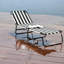 Chaise longue de patio Position Position