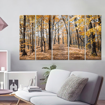 «Autumn Forest Landscape», art mural imprimé sur toile 5P