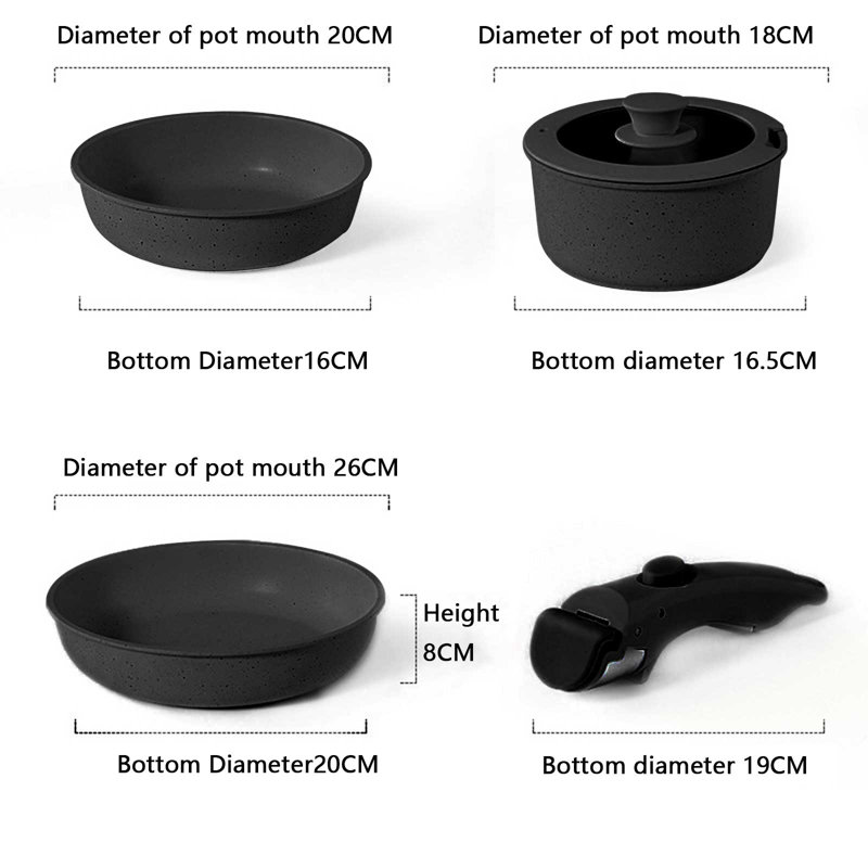 Frying Pans & Skillets Set Non-Stick