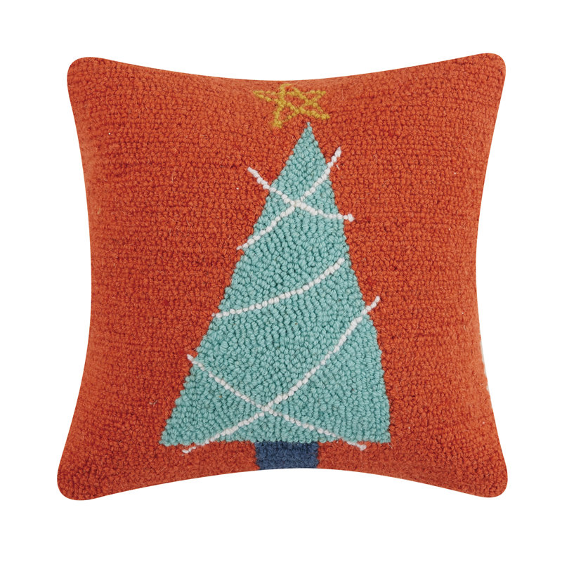 Christmas No Pattern And Not Solid Color Throw Pillow