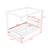 Canopy Platform Bed with LED Lights