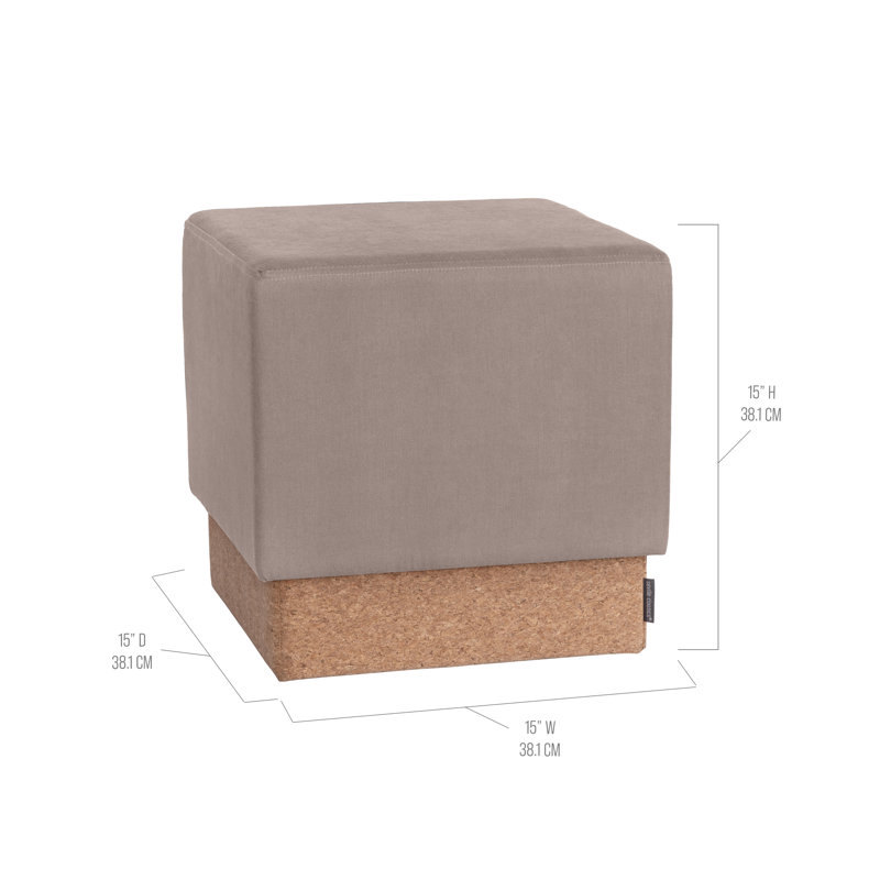 The Vineyard Cork Storage Ottoman, Taupe