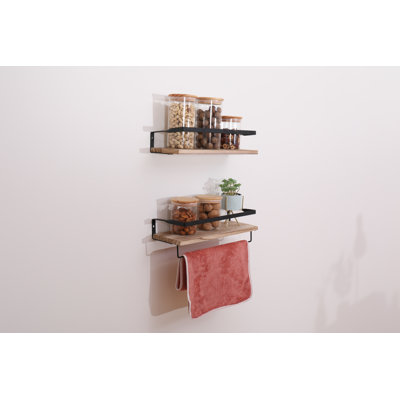 Cafferkey Paulownia Solid Wood Floating Shelf