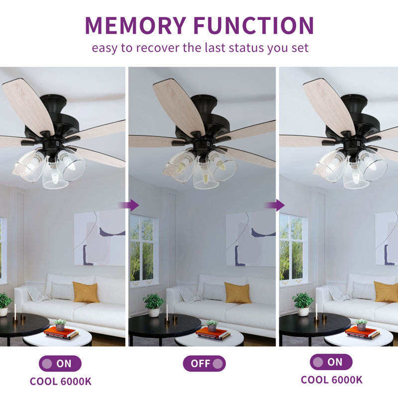 Chyeanne 52'' Ceiling Fan with Light Kit