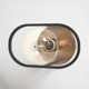 Brielle Single Light Steel Dimmable Flush Mounted Sconce