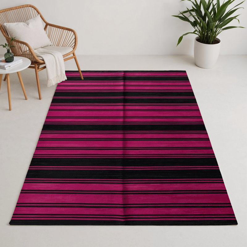 Tapis intérieur / extérieur mauve HorizontalStripes