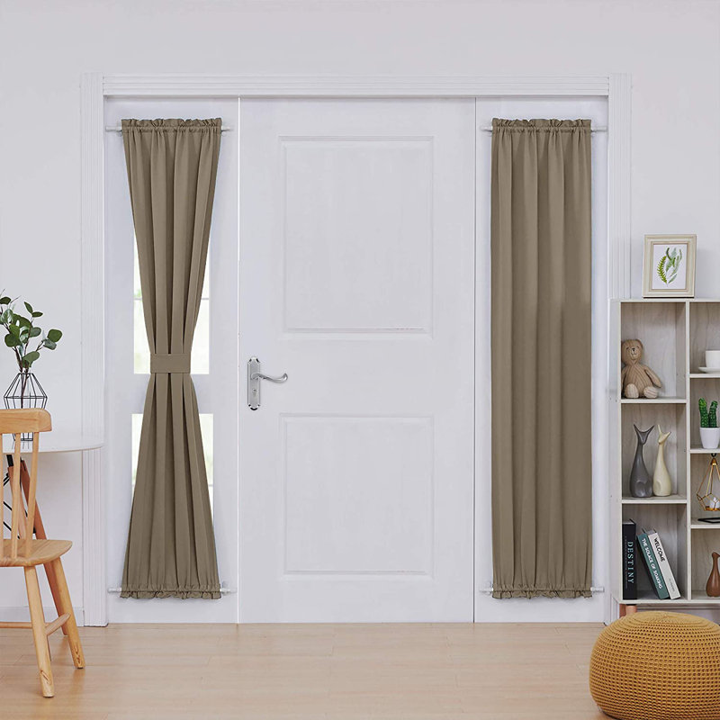 Penryn Room Darkening Curtain Single Panel, 25" W x 72" L, Khaki