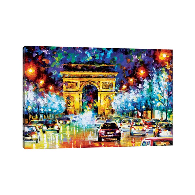 Paris Flight 1 Piece Painting on Canvas, 66.04 cm H x 45.72 cm W x 3.175 cm D