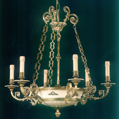 Debord 8 - Light Shaded Chandelier