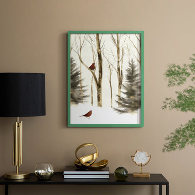 «Christmas Holiday Art» CCL XXXIX, reproduction encadrée - bois massif
