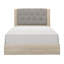 Lit standard touffeté en bois massif Yashira-525134119