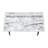 Computer Desk, Home Office, Laptop, Storage Shelves, 48"L, Work, White Marble Look Laminate, Black Metal, Contemporary, Modern-1529214649-1514435363