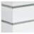 Mishell Pedestal Dining Table in White High Gloss