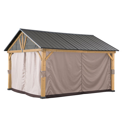 Curtain for Sunjoy cedar wood gazebos