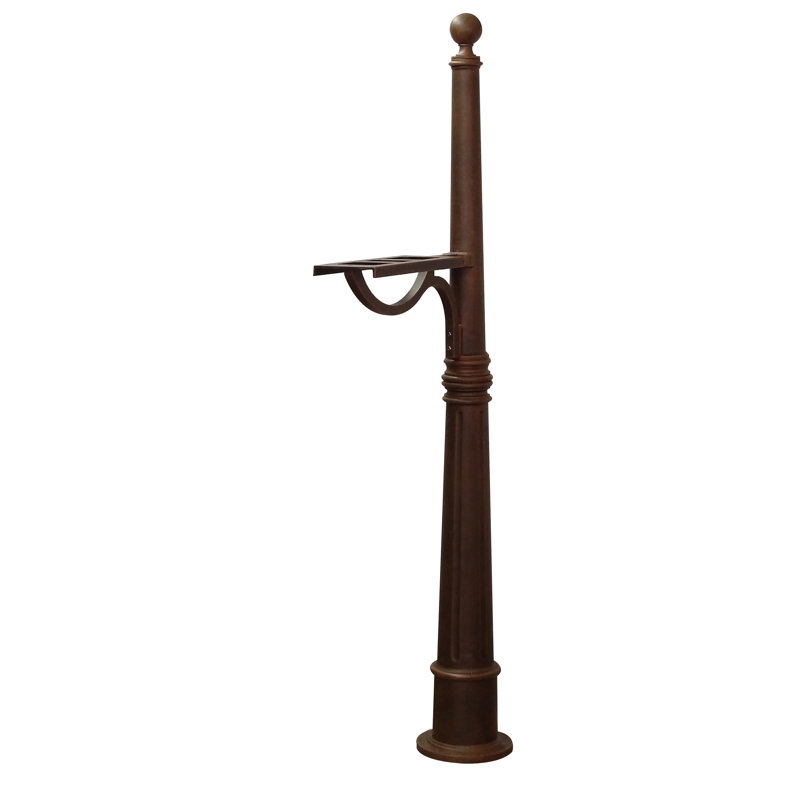 Poteau à fixation en surface 7,5 po x H 62 po, Cuivre
