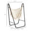 Chaise de hamac de patio avec support en forme de U, chaise longue suspendue avec hamac