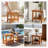 Solid Wood Shower Bench with Storage Shelf, 250LB Capacity Spa Bath Stool with Adjustable Leveling Feet for Bathroom, Bedroom, Living Room-1414823645