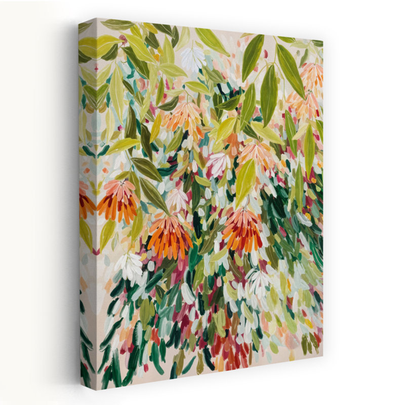 Art contemporain Art floral contemporain, H 24 po x l 16 po