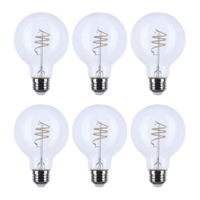 Deena 6W G25 Coil Filament LED Clear Bulb