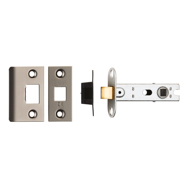 Lorie Tubular Mortice Latch, Matt Bronze, 2.5" H x 7.6" W x 2" D