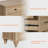 3 Piece Office Set, 56" Executive Writing Desk, Set Of 2 Tall Dressers With Drawers-1275832940
