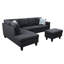 Canapé modulaire en L 3 pièces pour salon Manol-87957680-87957684