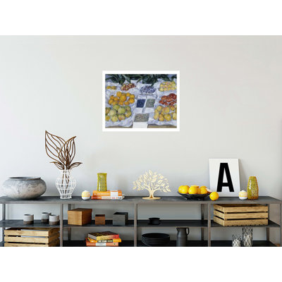 «Fruit Exposed on a Stand» par Gustave Caillebotte - Impression giclée