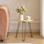 Foldable Round Coffee Table with Solid Wood Tray Top,End Table,Nightstand-309977862
