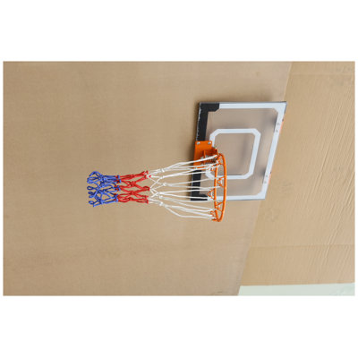 Mini Basketball Hoop, Over the Door Basketball Hoop with Shatter-Resistant Acrylic Backboard - Compact Indoor Basketball Hoop for Home, Office & Dorm Rooms