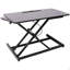 Bureau pour ordinateur portable à hauteur ajustable, station de travail assis-debout réglable avec plateau pour clavier, noir