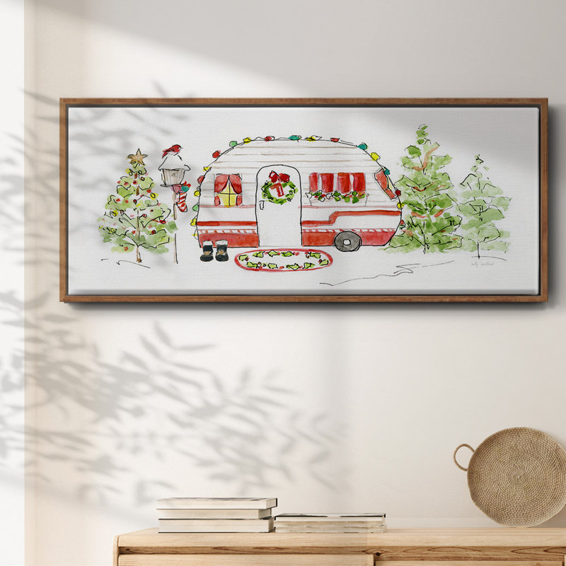 Holiday Camper I- Framed Canvas