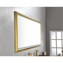 Ancerre Designs Immersion LED Frameless Mirror with Bluetooth, Defogger and Digital Display, 48 in. x 40 in.