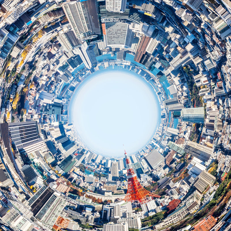 Tokyo, H 12 po x l 12 po