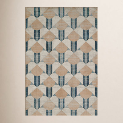 Scout Blue Geometric Rug